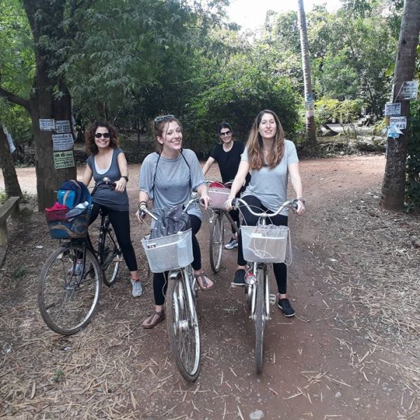 Biking in the village